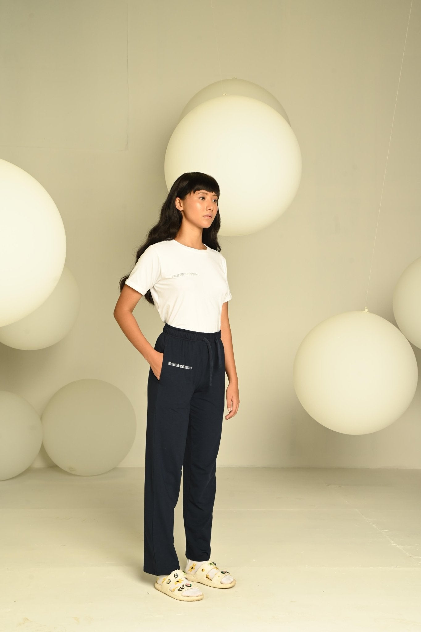 Day-Night Women's Pyjama | Soft Comfortable Cotton Sleepwear Bottom – Womens Pajamas on Brown Living™. SKU: W-PYJ-NYB-M1. Img 9.