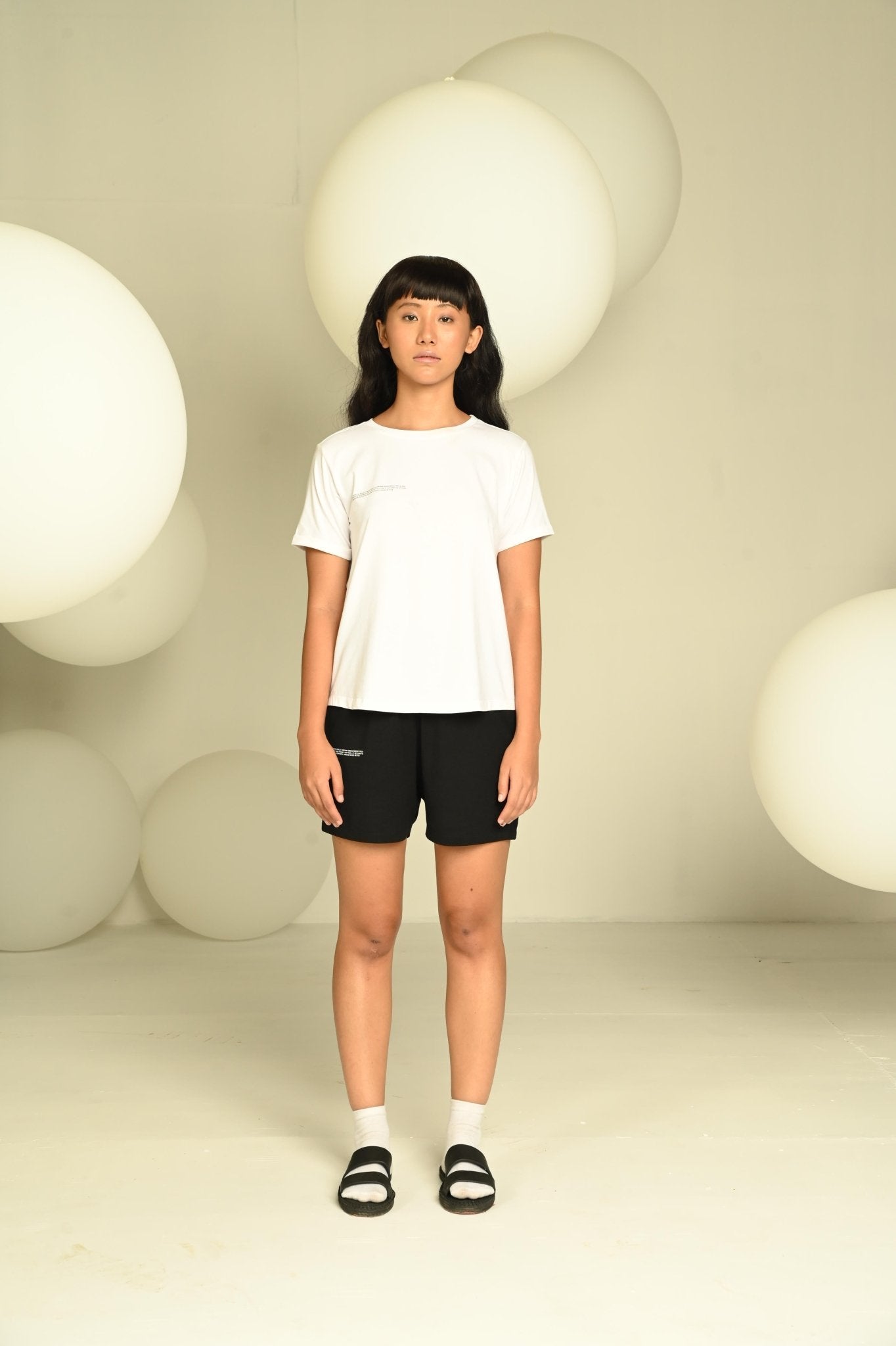 Day-Night Women's Tee | Soft Breathable Cotton T-Shirt – Womens T-Shirt on Brown Living™. SKU: W-TSHIRT-WHT-XL1. Img 6.