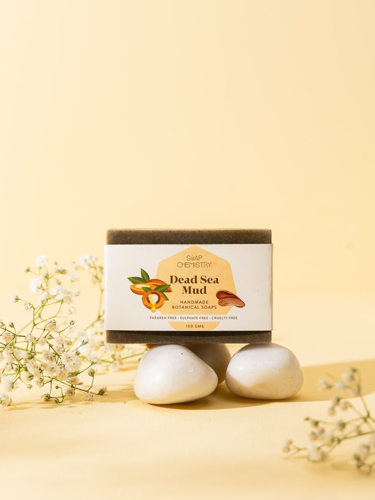 Dead Sea Mud Soap Bar 125g | Detox & Deep Cleansing Soap – Body Soap on Brown Living™. SKU: SC-03. Img 1.
