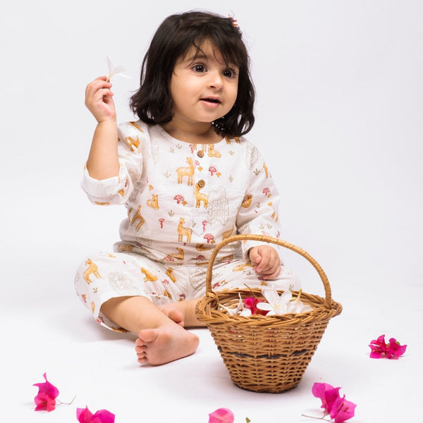 Dear Deer- Kids Cotton Pyjama Set | Verified Sustainable Kids Pajamas on Brown Living™