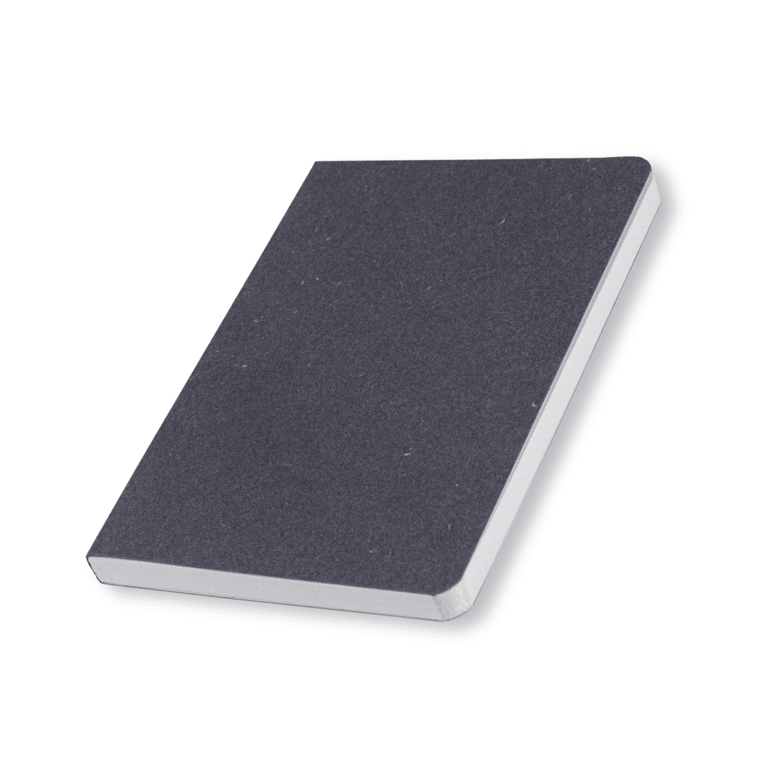 Denim Paper Cover Softback Notebook Made from Upcycled Sanitary Pads – Notebooks & Notepads on Brown Living™. SKU: SGC4DEN1A5-160. Img 1.