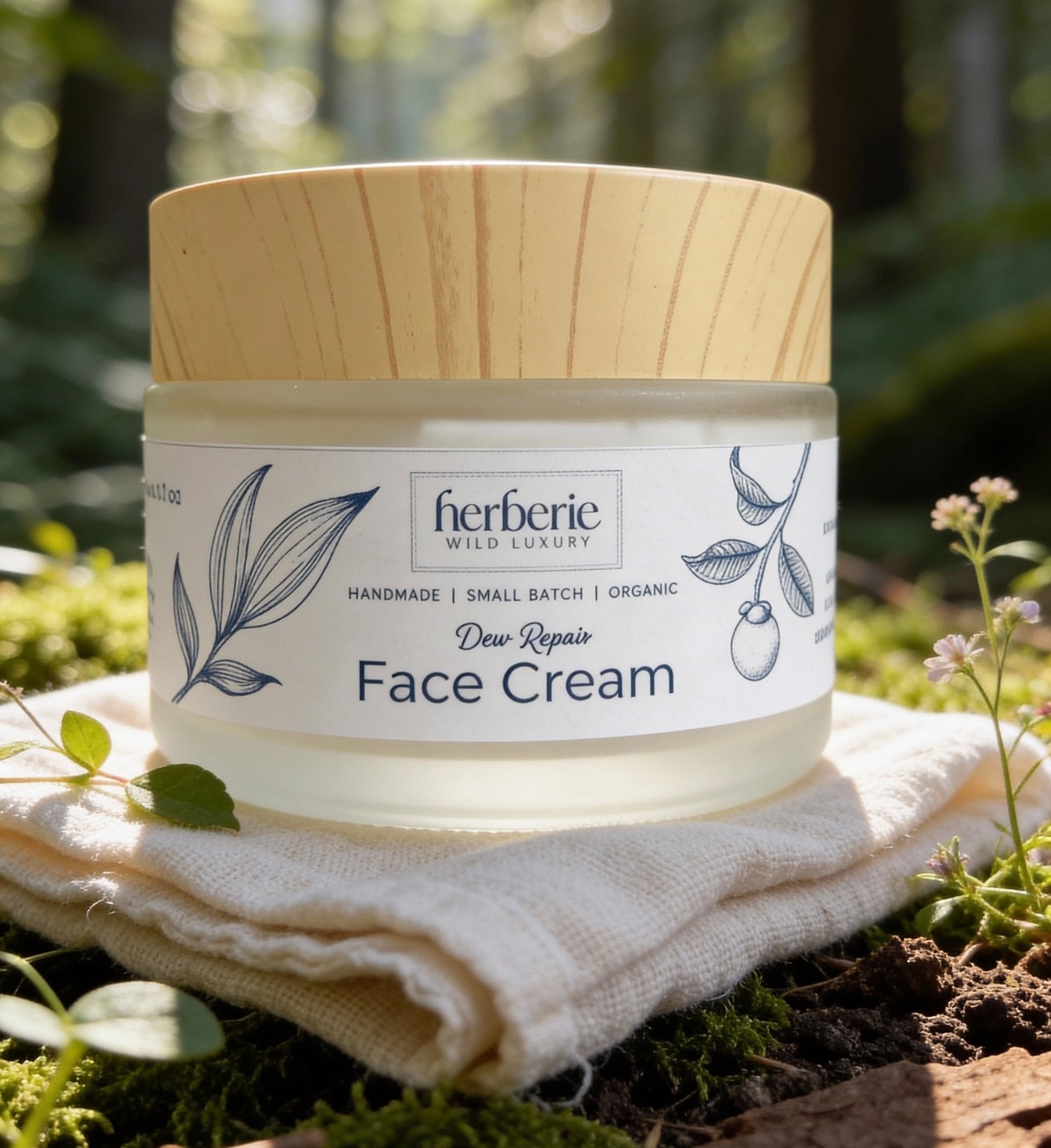 Dew Repair Face Cream | Hydrating & Skin Repair | 50g – Face Cream on Brown Living™. SKU: DRFC-50. Img 1.