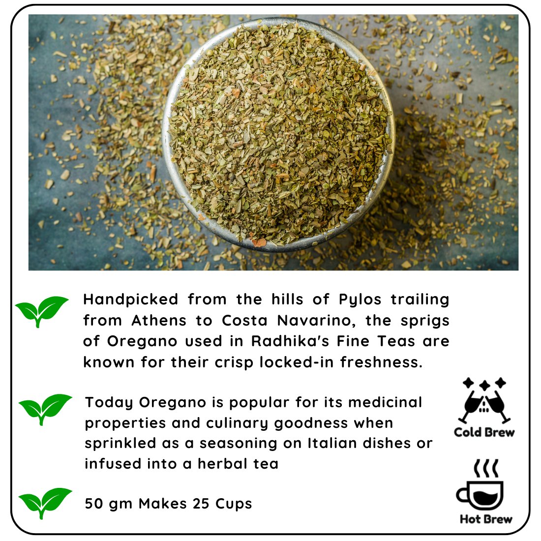 Digestive Greek Oregano Tisane | Verified Sustainable by Brown Living™