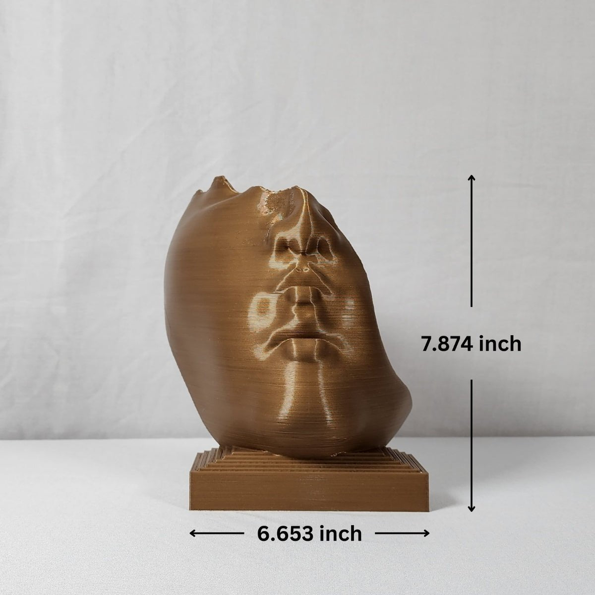 Disingenuous Prattle Plant - Based Exotic Bronze Sculpture – Home Decor on Brown Living™. SKU: DIPREDPLEBA107. Img 5.