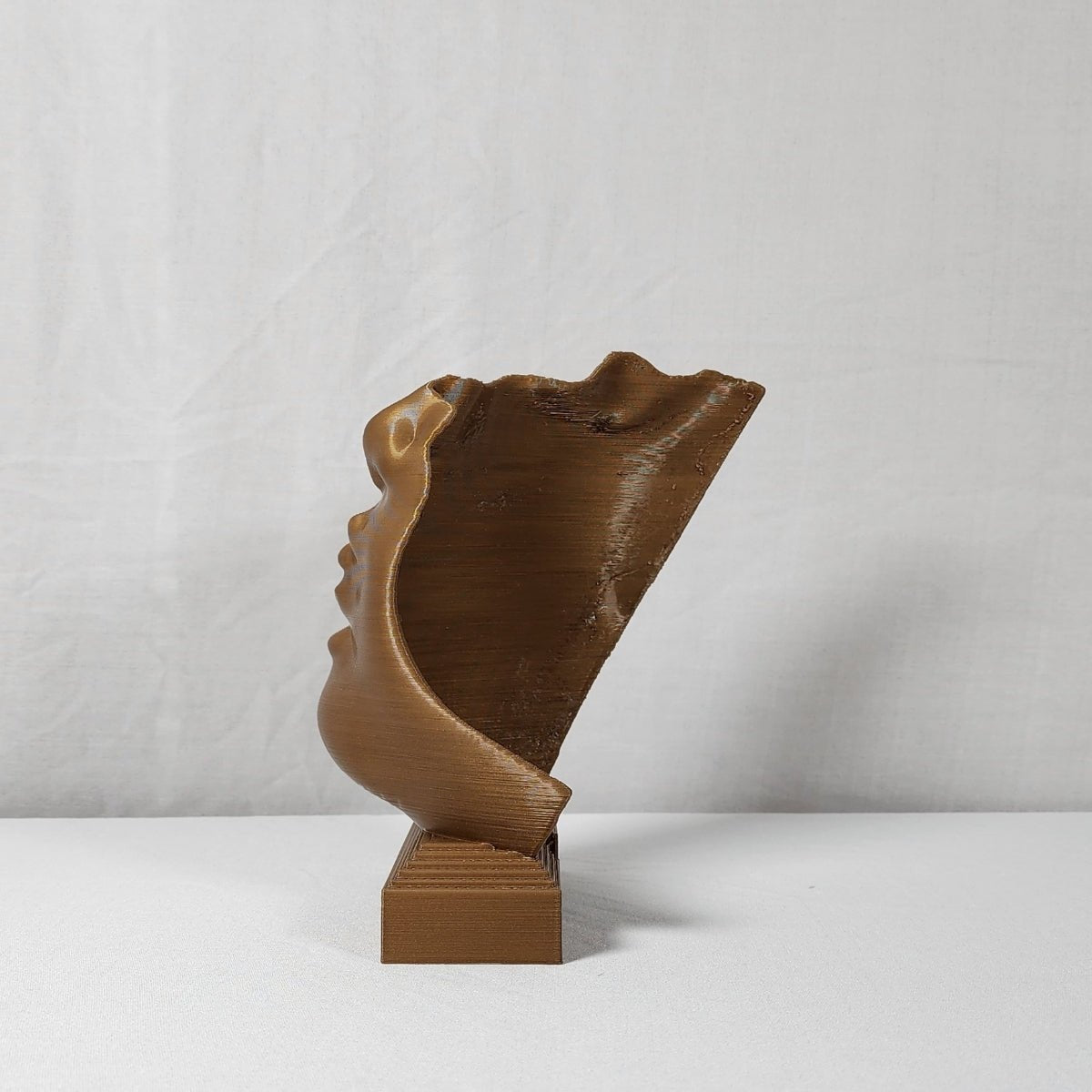 Disingenuous Prattle Plant - Based Exotic Bronze Sculpture – Home Decor on Brown Living™. SKU: DIPREDPLEBA107. Img 3.
