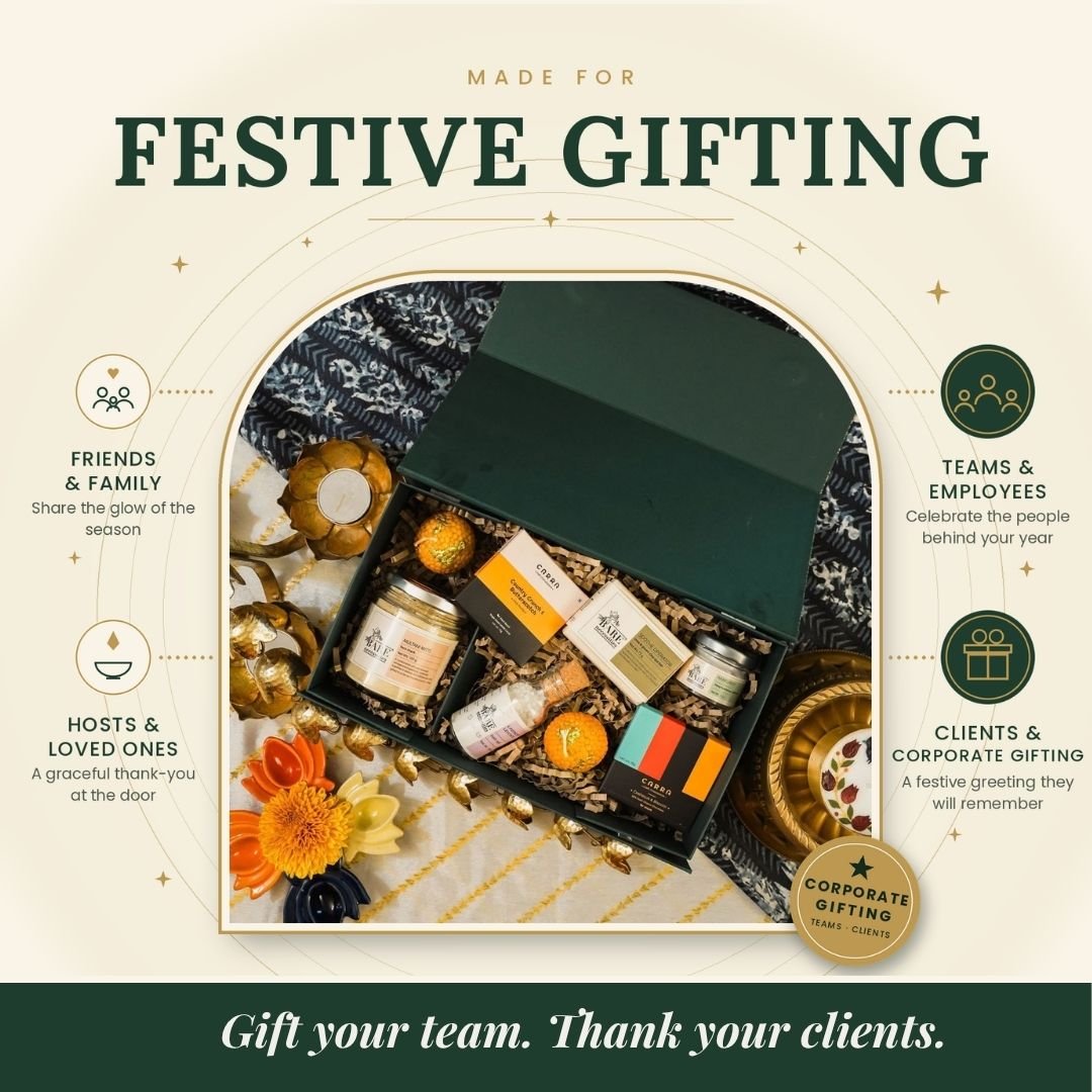 Diwali Gift Hamper with Skincare, Ladoo Candles & Chocolate – Gift Hampers on Brown Living™. SKU: BNWD010-2. Img 2.