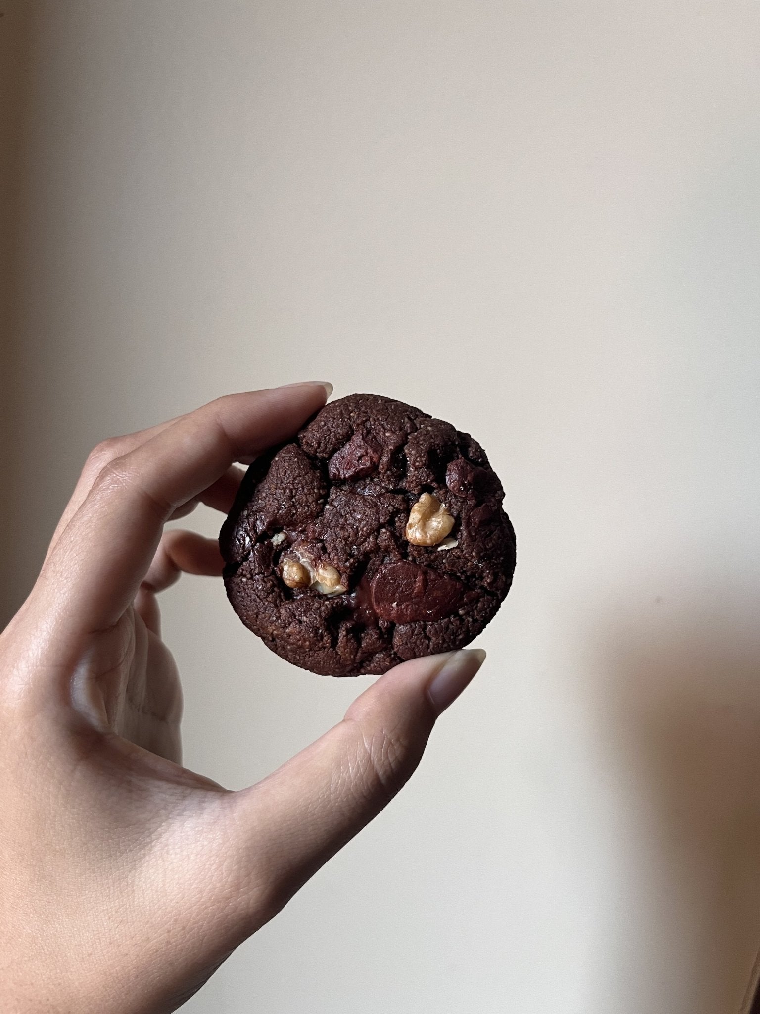 Double Chocolate Cookie | Vegan, Gluten & Refined Sugar - Free | 6pc – Healthy Snacks on Brown Living™. SKU: DDCC. Img 1.