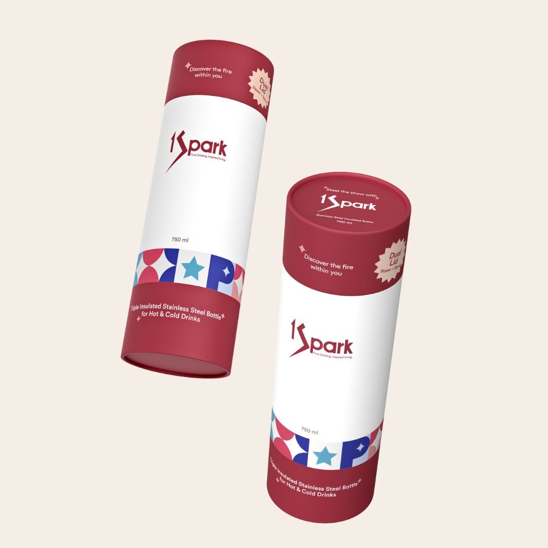 Dual Lid Insulated Bottle | Terrazzo Design – Bottles & Sippers on Brown Living™. SKU: TER-750. Img 5.