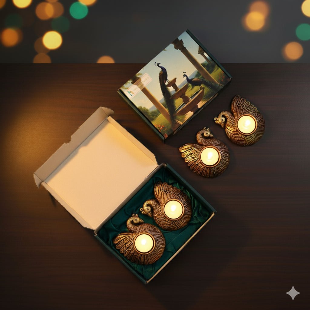 Duck T - Light Diya Set – Ethnic Handmade Decor – Home Decor on Brown Living™. SKU: D42. Img 5.