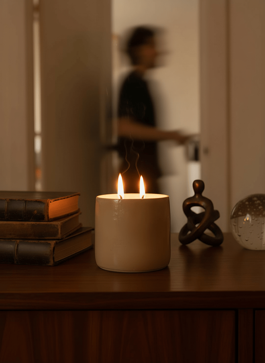 Dune Ceramic Candles | Handcrafted Decorative & Scented Candles – Candles & Fragrances on Brown Living™. SKU: CC7_N. Img 1.