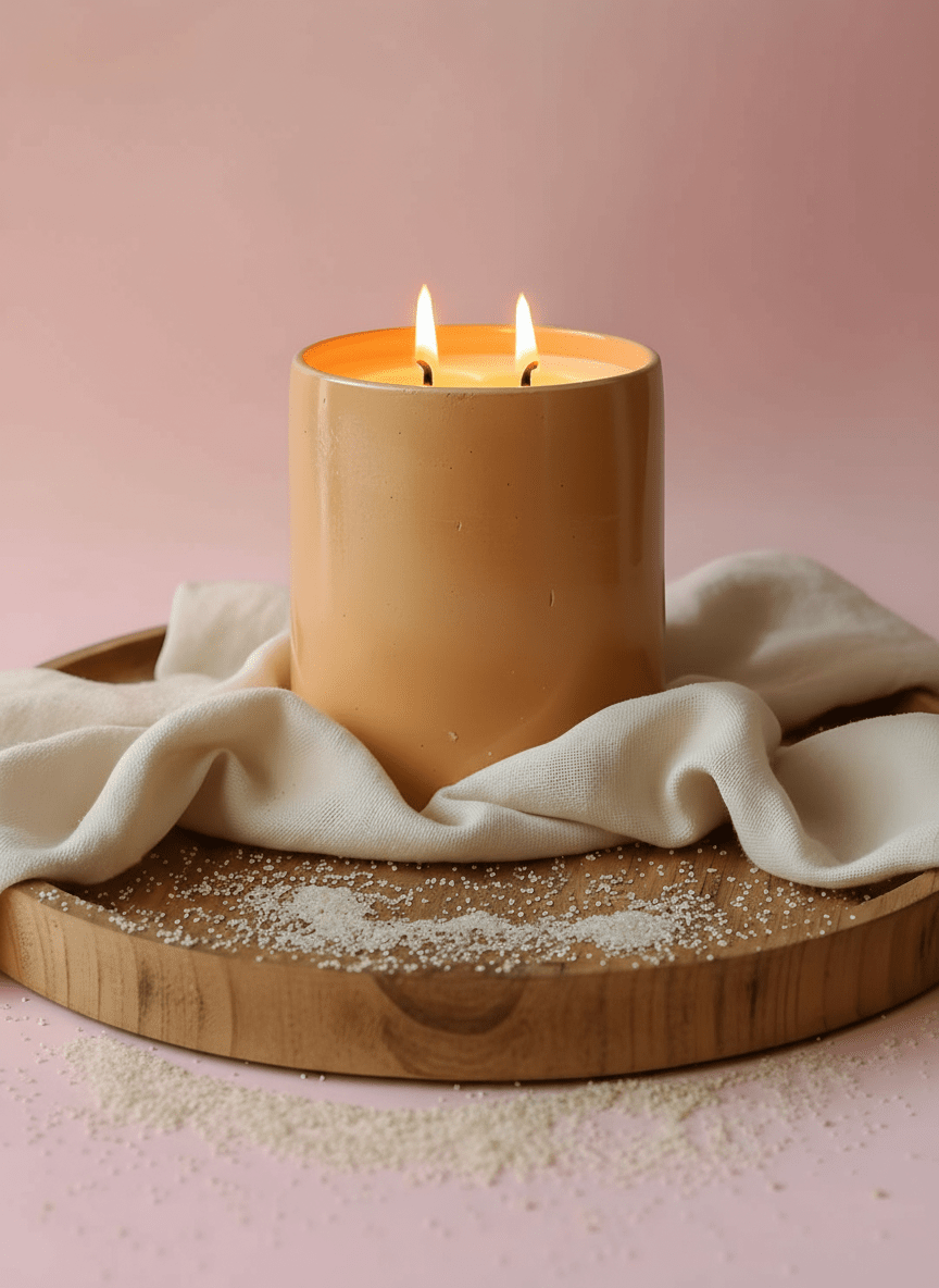 Dune Ceramic Candles | Handcrafted Decorative & Scented Candles – Candles & Fragrances on Brown Living™. SKU: CC8_N. Img 4.