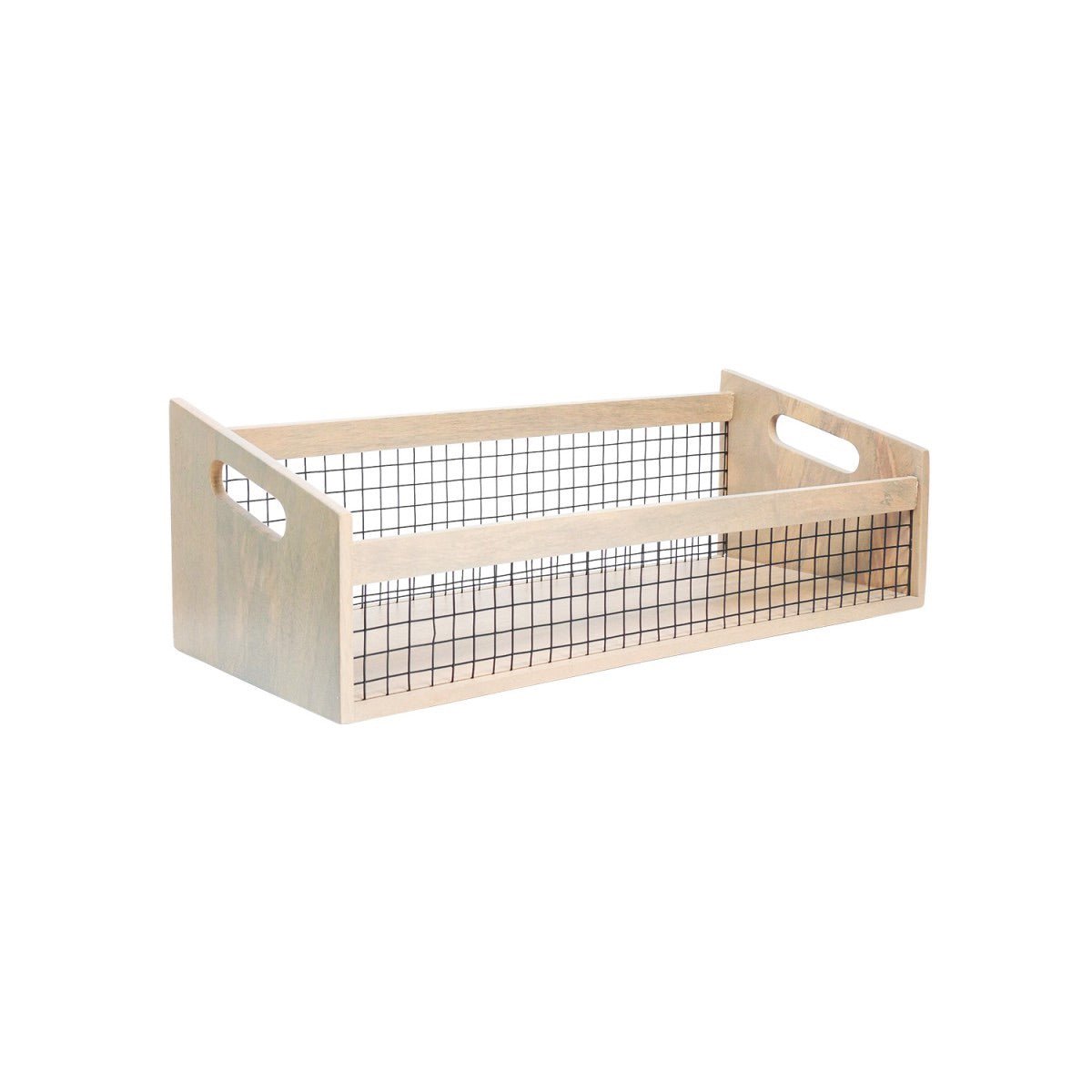 DuoBlend Nested Set of 2 Mango Wood Organizer | Aakriti Ahuja Collection | Verified Sustainable by Brown Living™
