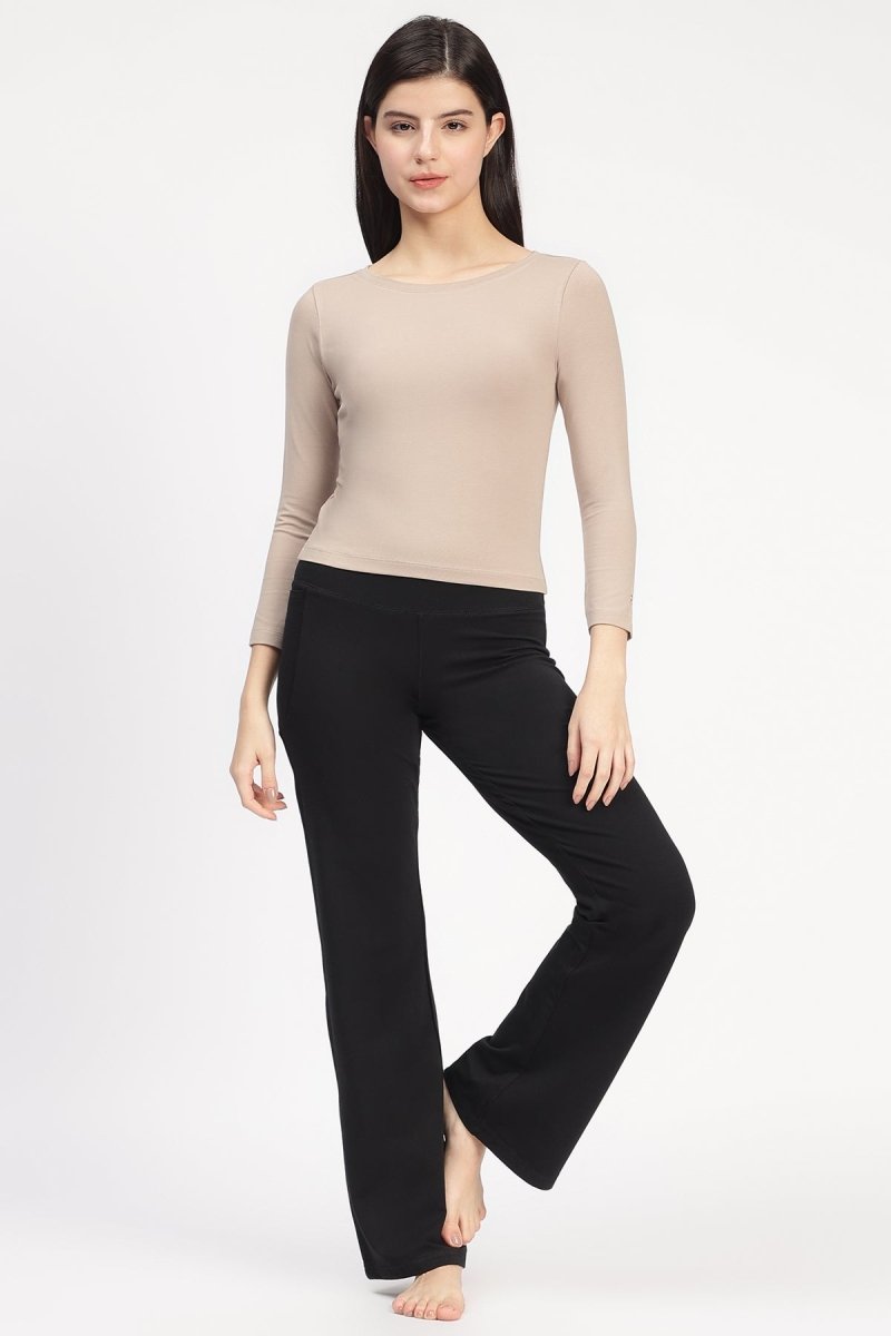 Dysha Snug Fit 3/4 Sleeve t-shirt – Womens T-Shirt by elope available on Brown Living™. Xs Atmosphere. SKU: ELDYT004XS. Img 13.