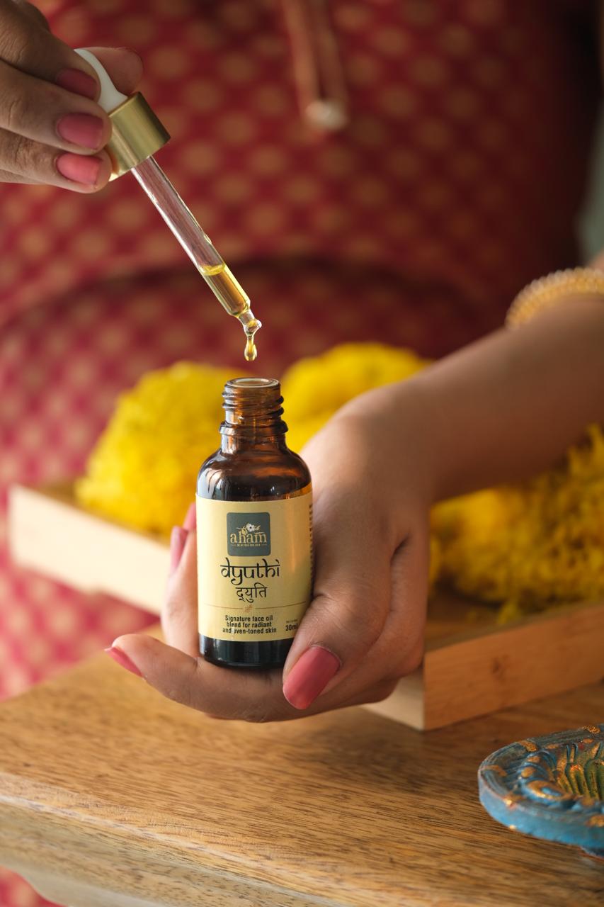 Dyuthi Brightening Face Oil 30ml | Facial Skincare Oil – Face Oil on Brown Living™. SKU: BL-AR-01. Img 4.
