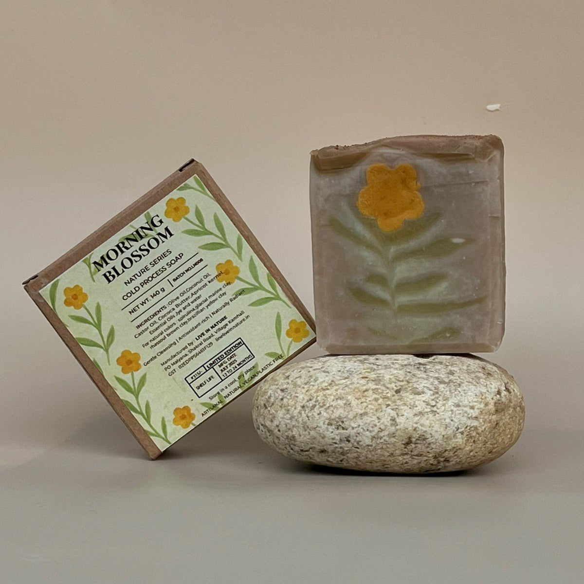 Earth Ruby & Morning Blossom Soap Set Pack Of 2 | Handmade Soaps – Soap on Brown Living™. SKU: LN-SET-ERMB-01. Img 4.