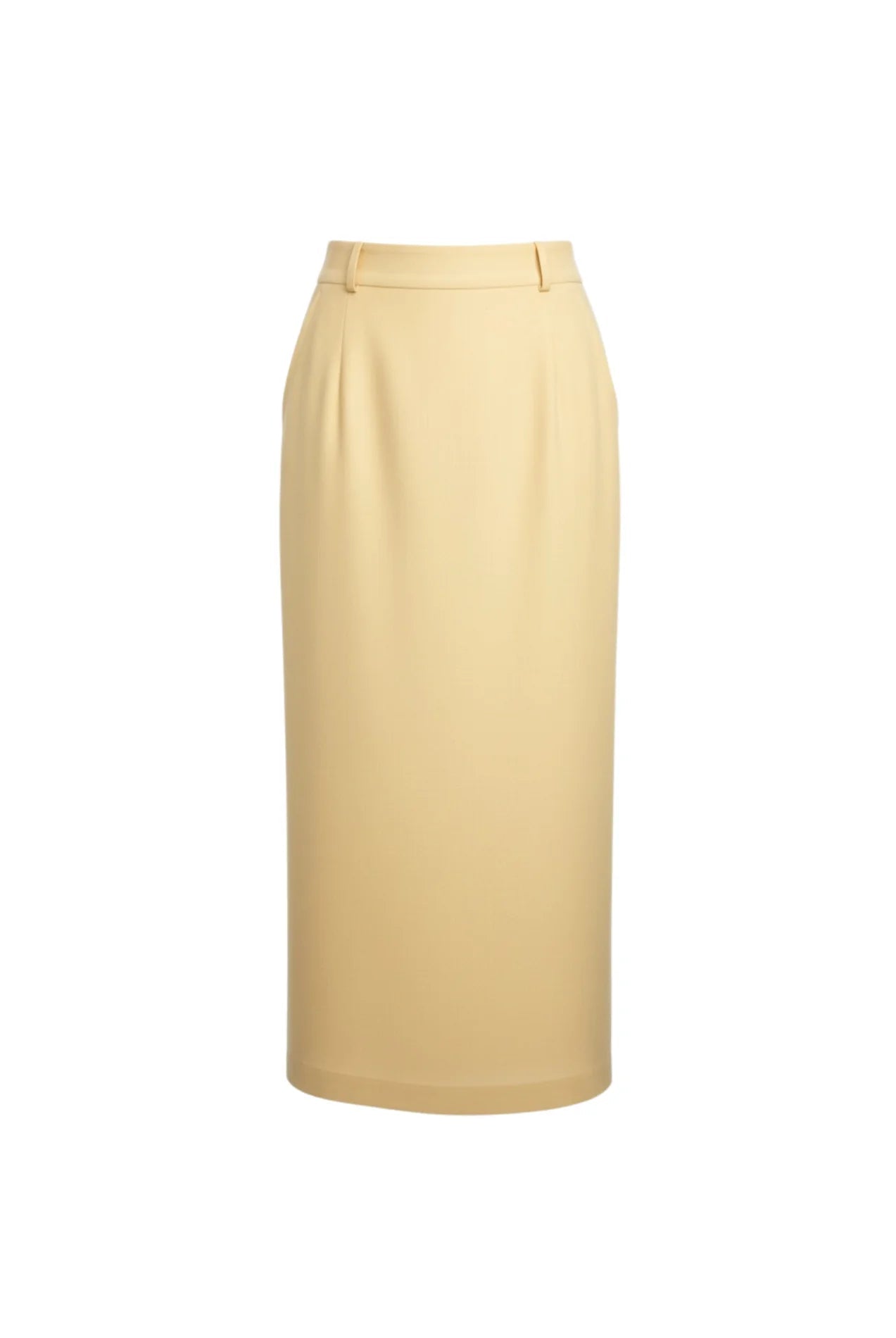 Earth Straight Skirt | Sustainable Everyday Cotton Skirt for Women – Womens Skirt on Brown Living™. SKU: W-SKRT-YLW-XS1. Img 5.