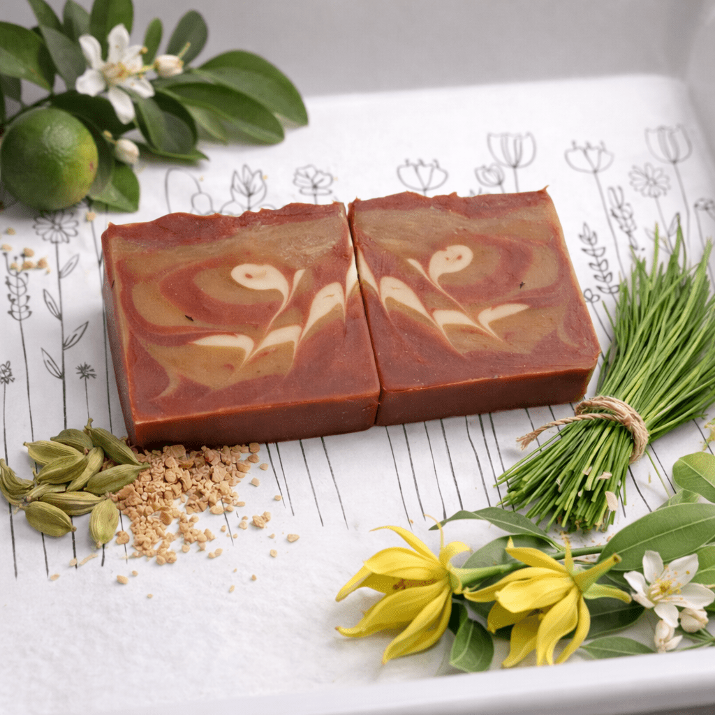 Earthy Vetiver Bath Soap | Cooling & Refreshing Cleanse – Body Soap on Brown Living™. SKU: SN-CP-EV-120. Img 2.