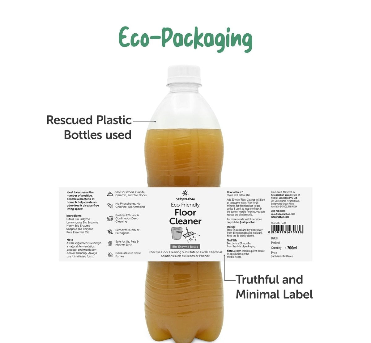 Eco Friendly Bio Enzyme Floor Cleaner 750ml