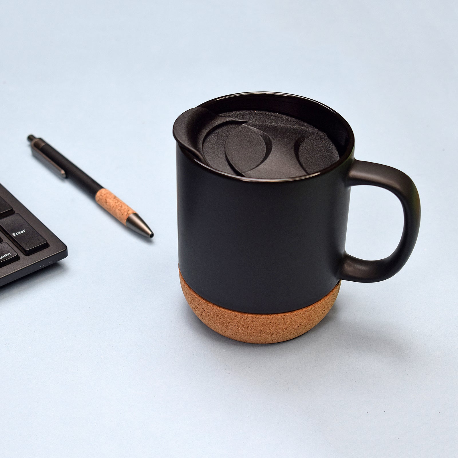 Eco - Friendly Cork Office Set – Coffee Mug, Diary & Pen – Gift Giving on Brown Living™. SKU: MJ00036DR. Img 3.