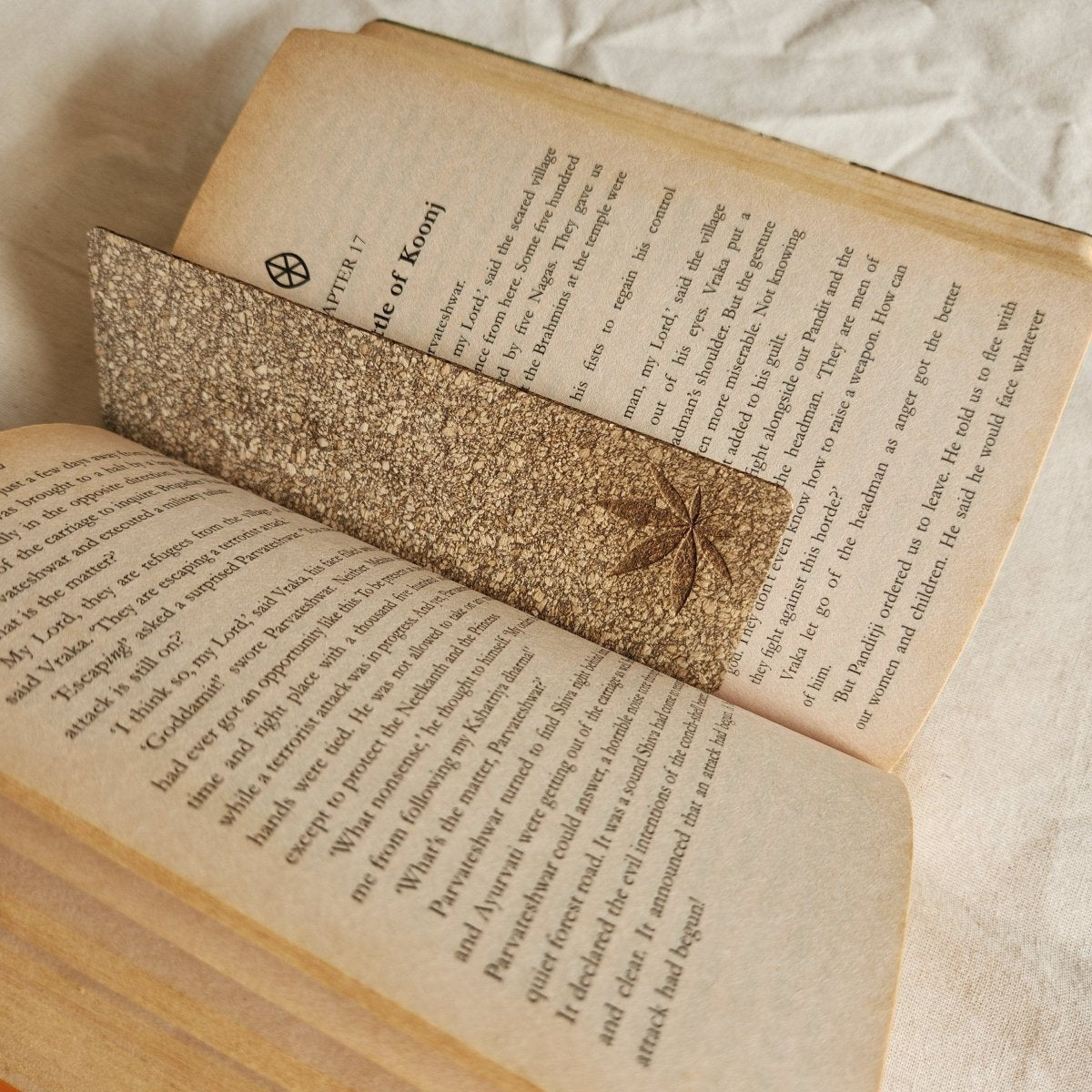 Eco - Friendly Hemp Rectangular Bookmark (Pack of 3) – Bookmarks on Brown Living™. SKU: HI0502. Img 1.