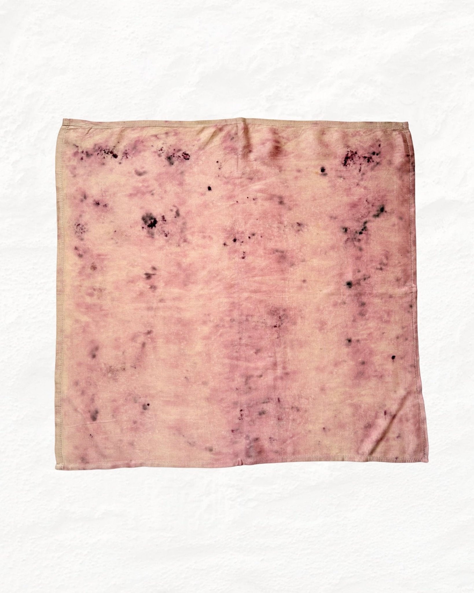 Eco - Printed Lilac Whispers Bandana | Handmade Eco - Friendly Style – Womens Scarf on Brown Living™. SKU: TCC-SW25-06. Img 1.