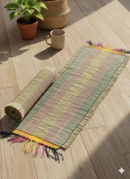 EcoCraft Wild Broom Grass Mat – Handwoven Sustainable Floor Mat – Mats & Rugs on Brown Living™. SKU: APPCL-109. Img 4.