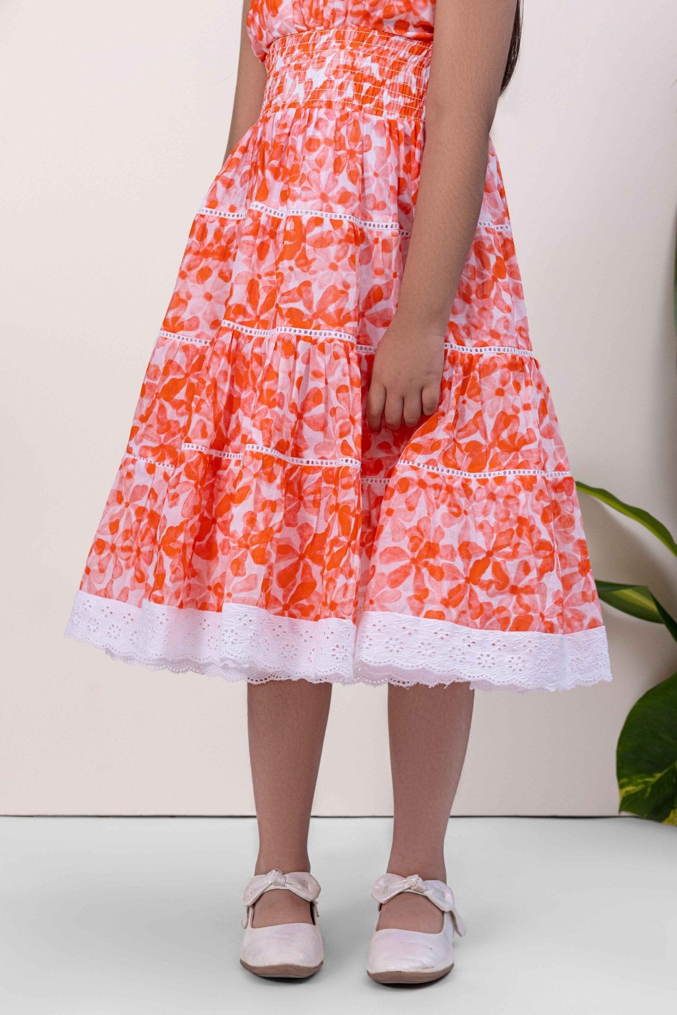 Eden Dress | Classic Floral Cotton Dress for Girls – Kids Daywear Sets on Brown Living™. SKU: ML-EN-ED-3433to4. Img 2.