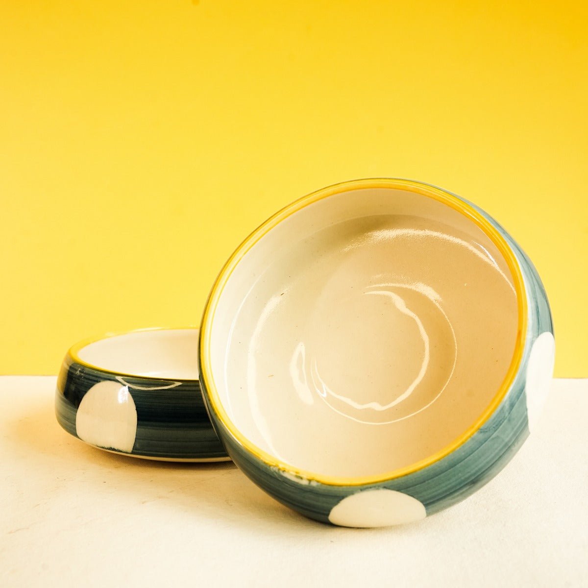 Elegance Katori Set – Ceramic Dining Bowl Set – Plates & Bowls on Brown Living™. SKU: S - 414. Img 5.