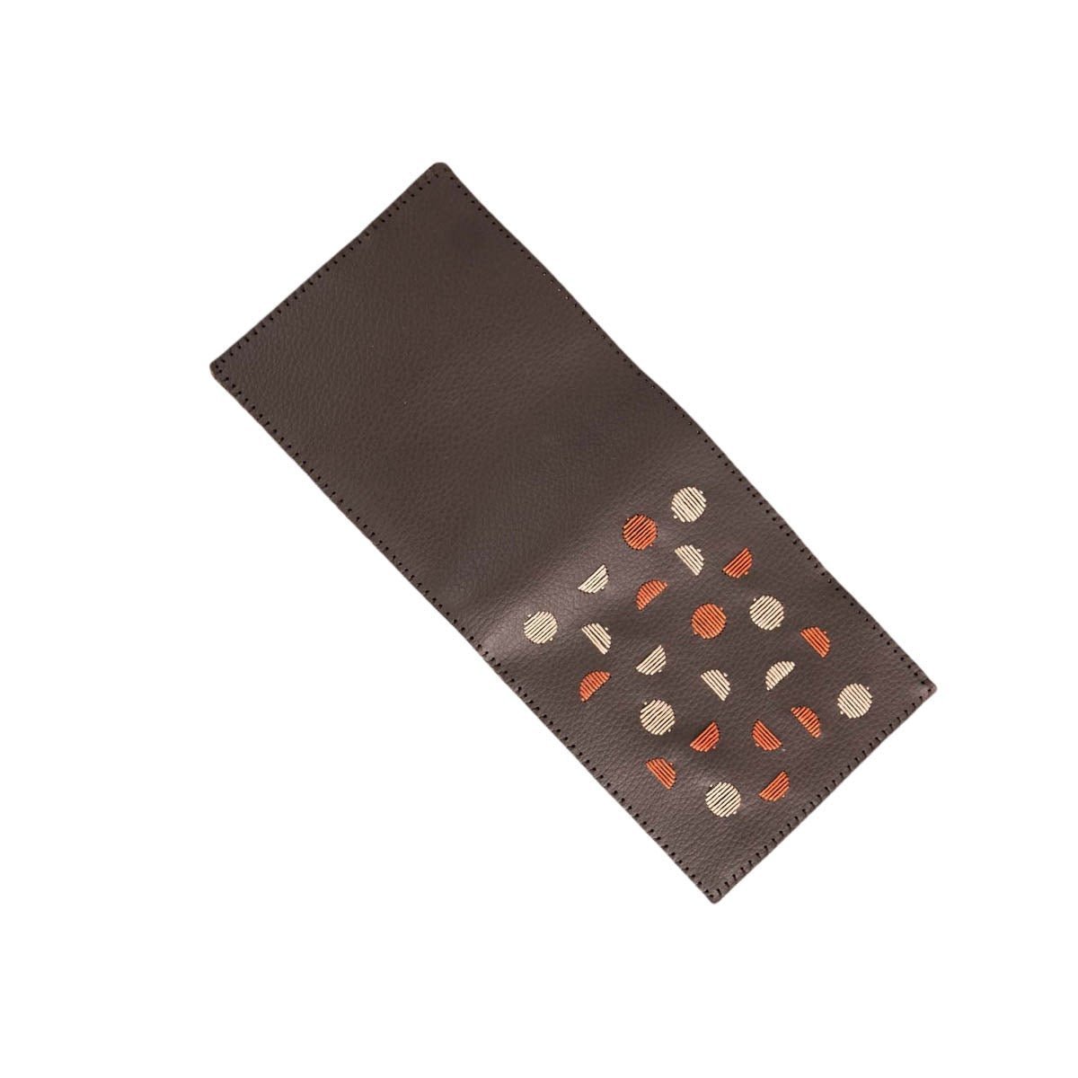 Elegant Embroidered Designer Wallet – Eco - Friendly and Handmade – Mens Wallet on Brown Living™. SKU: W0003. Img 2.