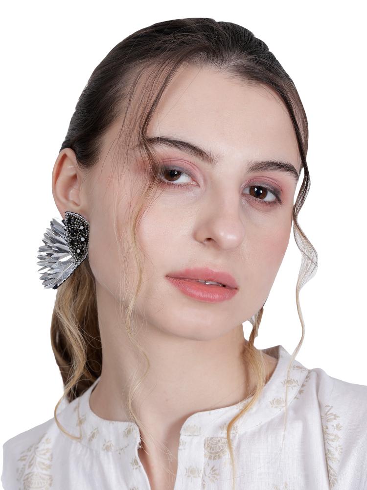 Elegant Gold - Tone Earrings with Crystals and Gems – Womens Earrings by Bamboology available on Brown Living™. Angel - Earring . SKU: ANGE - EARRING. Img 31.