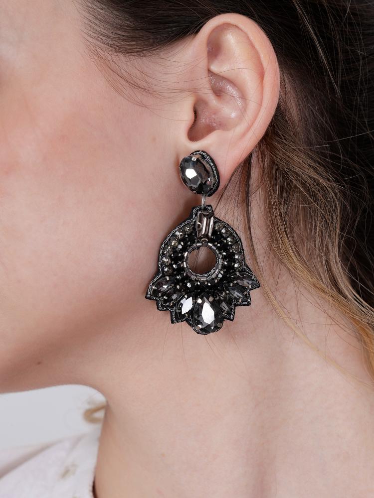Elegant Gold - Tone Earrings with Crystals and Gems – Womens Earrings by Bamboology available on Brown Living™. Angel - Earring . SKU: ANGE - EARRING. Img 36.