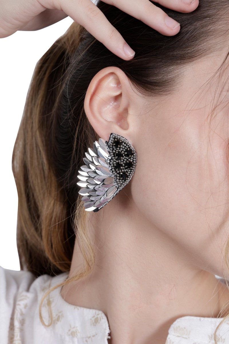 Elegant Gold - Tone Earrings with Crystals and Gems – Womens Earrings by Bamboology available on Brown Living™. Navy - Tassel - Earring . SKU: NAVY - TASSE - EARRING. Img 29.