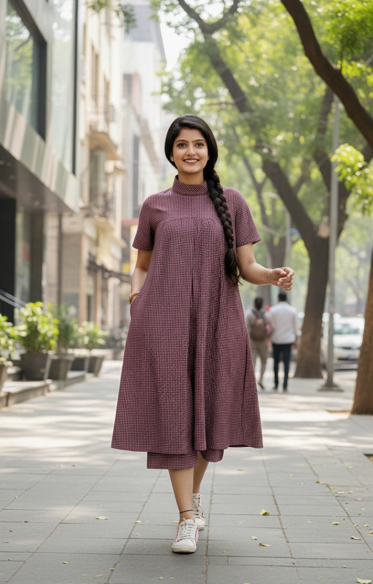 Elegant Polka Dot Jumpsuit with High Neck Design – Womens Jumpsuit on Brown Living™. SKU: JS09003_S_1760424270718_8wsxy. Img 5.