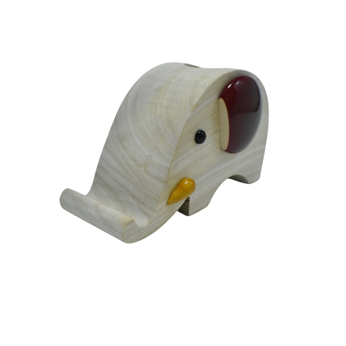 Elephant Mobile Holder & Penstand | Desk Organizer – Desk Organizers on Brown Living™. SKU: CD-HOM-WOO-ELE. Img 4.