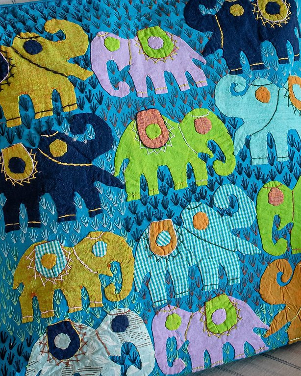 Elephant Tales Cotton Cushion Cover | Printed Decorative Pillow Cover – Covers & Inserts on Brown Living™. SKU: ANTETCCBEHHG. Img 6.