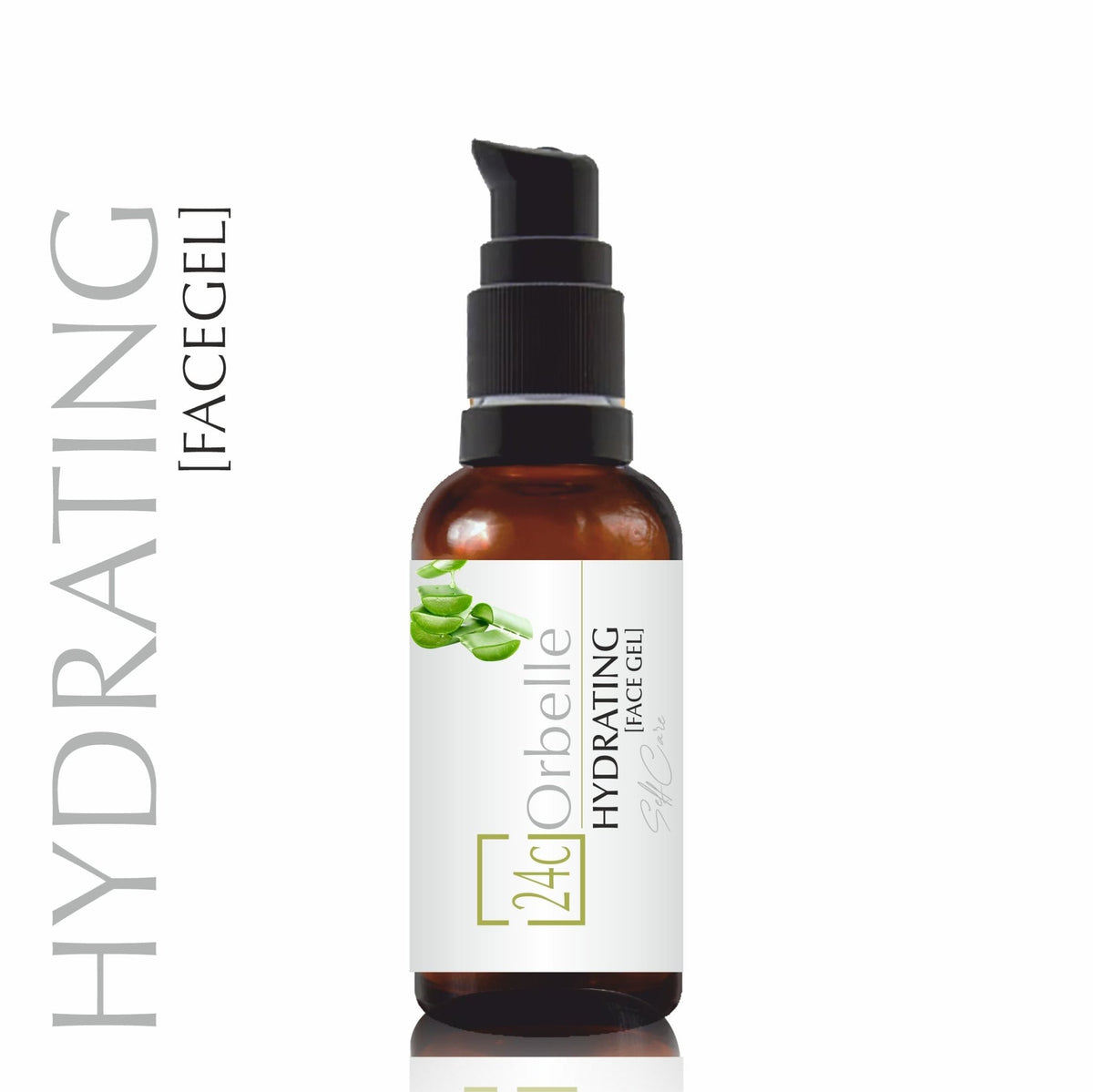 Elixir Hydrating Face Gel with Aloe Vera – 50ml | Lightweight – Face Cream on Brown Living™. SKU: 24-HFG-50ML. Img 1.