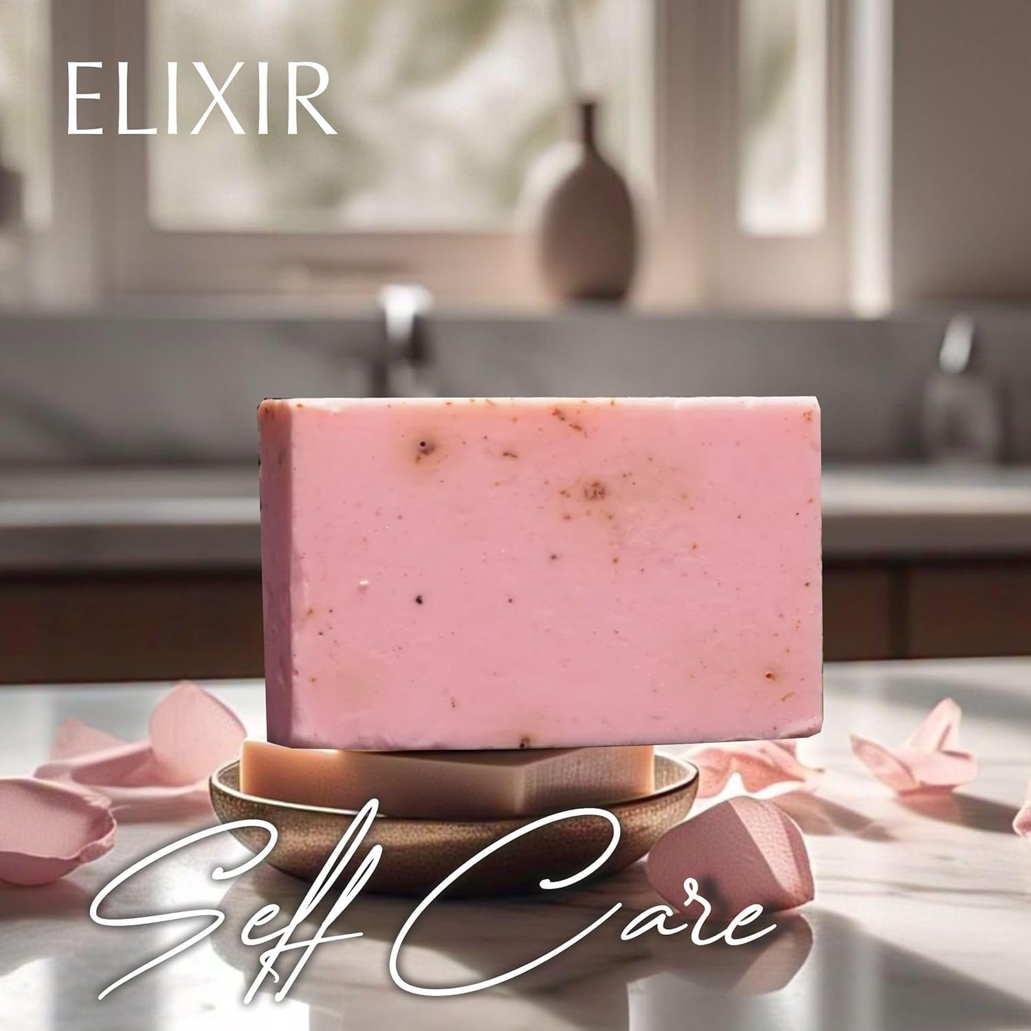 Elixir Rose Radiance Cold Pressed Soap Bar - Pack of 2 – Body Soap on Brown Living™. SKU: PERE23. Img 5.