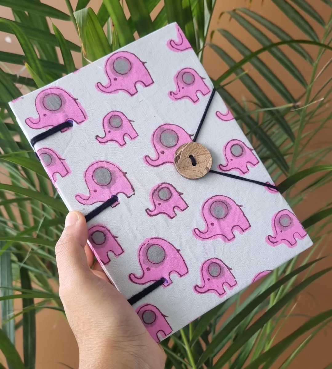 Ella Fabric Handmade Diary – Notebooks & Notepads by Kauseyah available on Brown Living™. . SKU: kj21. Img 1.