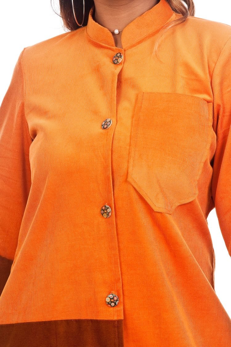 Ember Corduroy Kurta – Stylish & Comfortable Women’s Ethnic Wear – Womens Kurta on Brown Living™. SKU: J12013. Img 2.