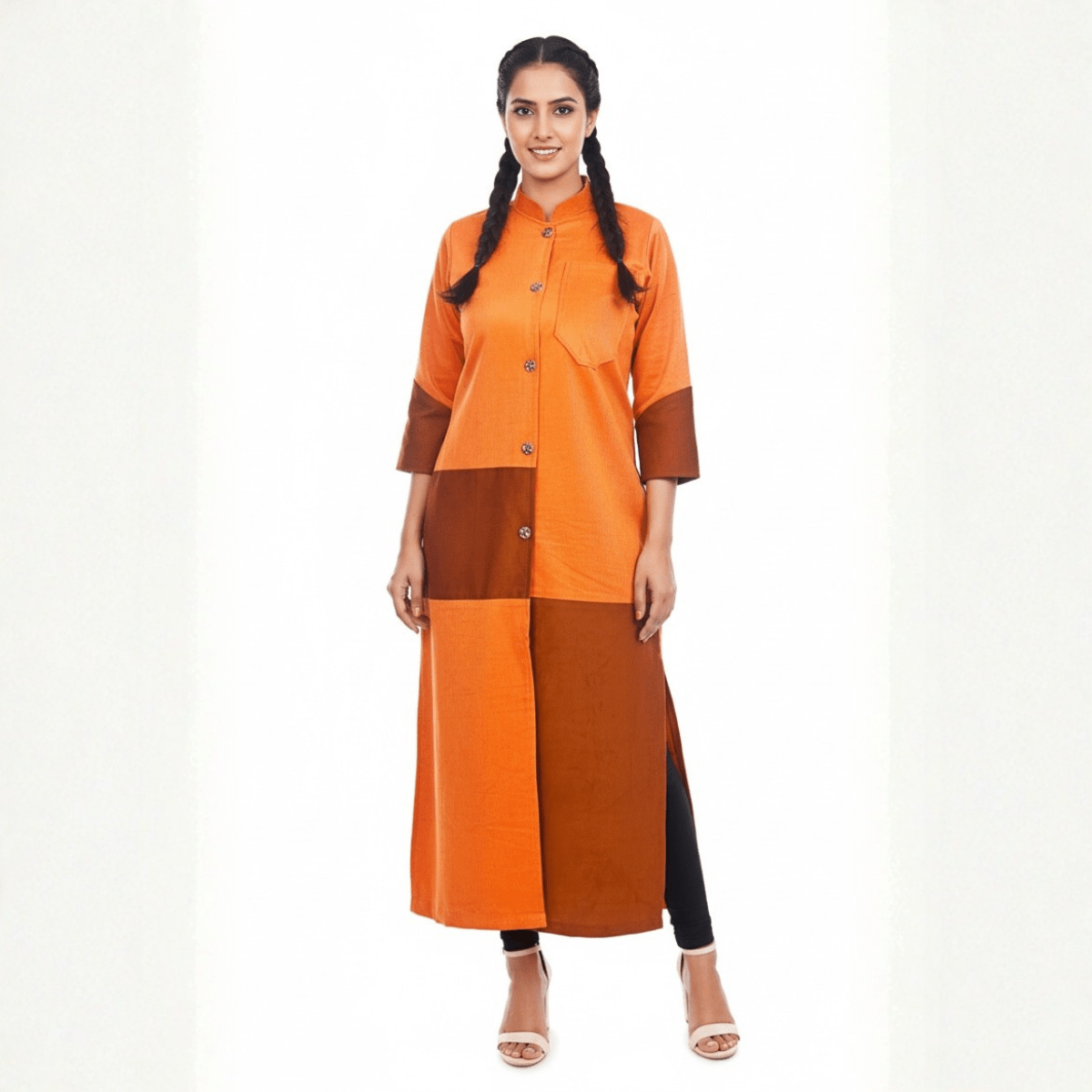 Ember Corduroy Kurta – Stylish & Comfortable Women’s Ethnic Wear – Womens Kurta on Brown Living™. SKU: J12013. Img 1.