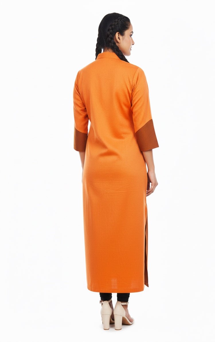 Ember Corduroy Kurta – Stylish & Comfortable Women’s Ethnic Wear – Womens Kurta on Brown Living™. SKU: J12013. Img 5.