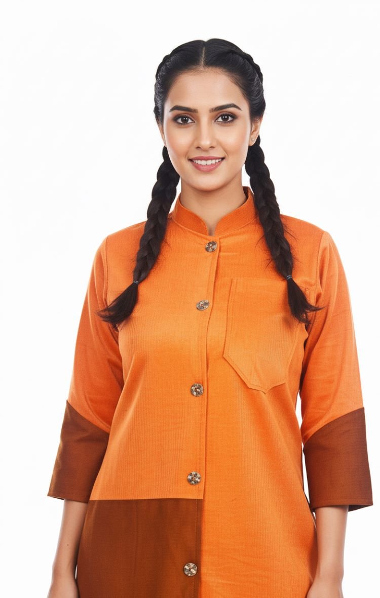 Ember Corduroy Kurta – Stylish & Comfortable Women’s Ethnic Wear – Womens Kurta on Brown Living™. SKU: J12013. Img 4.