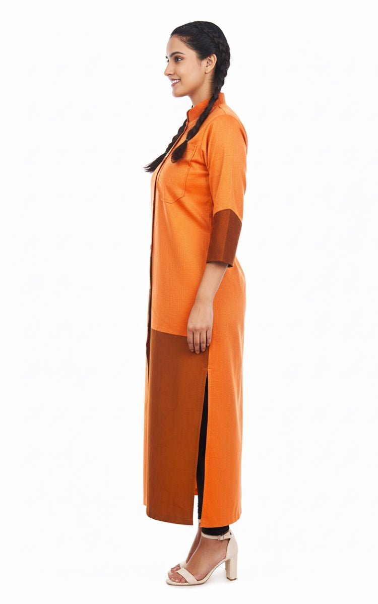 Ember Corduroy Kurta – Stylish & Comfortable Women’s Ethnic Wear – Womens Kurta on Brown Living™. SKU: J12013. Img 3.