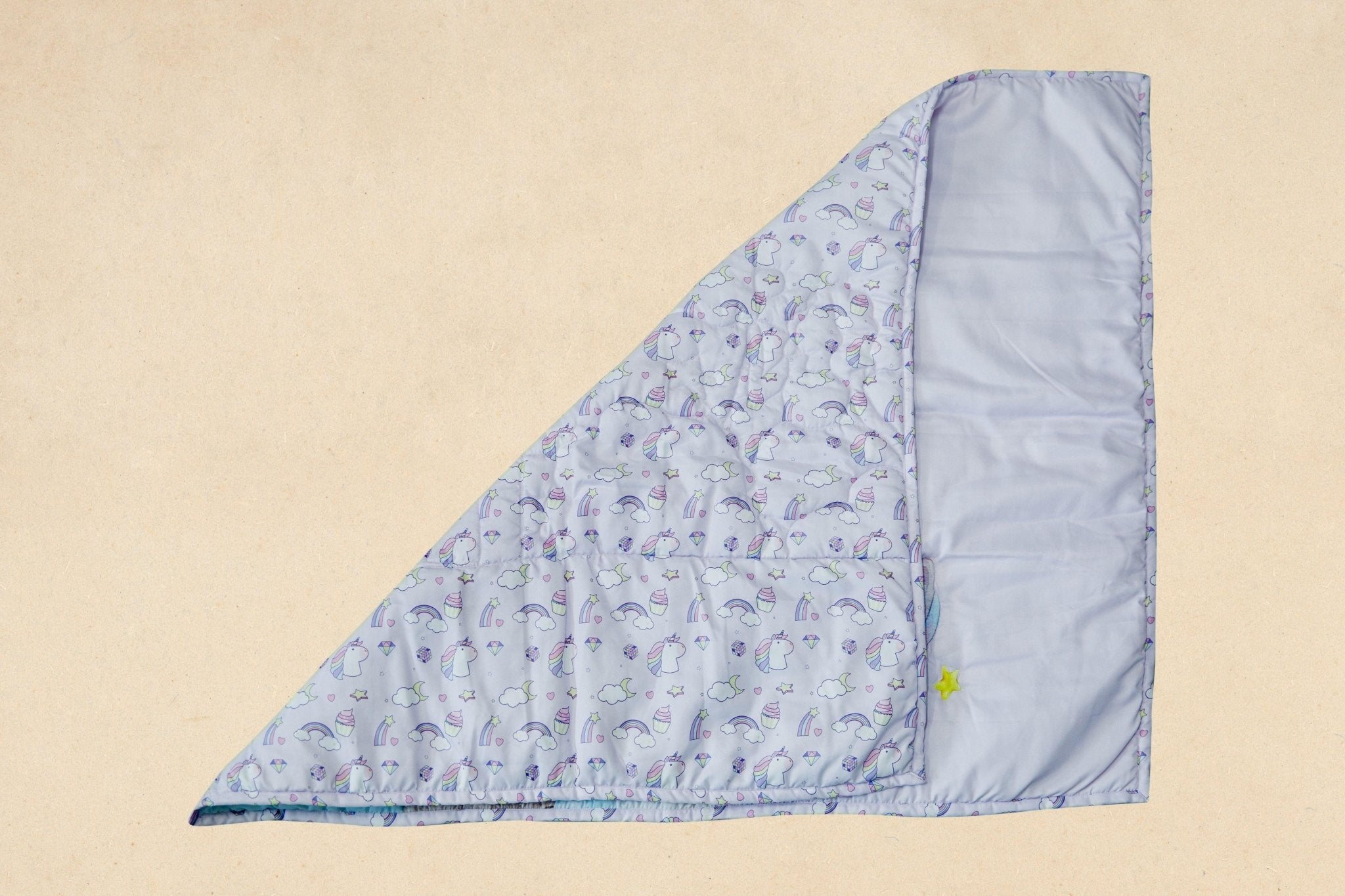 Enchanted Dreams Quilt Soft Kids Bedding Blanket – Play Mats on Brown Living™. SKU: QLTUNICORN. Img 2.