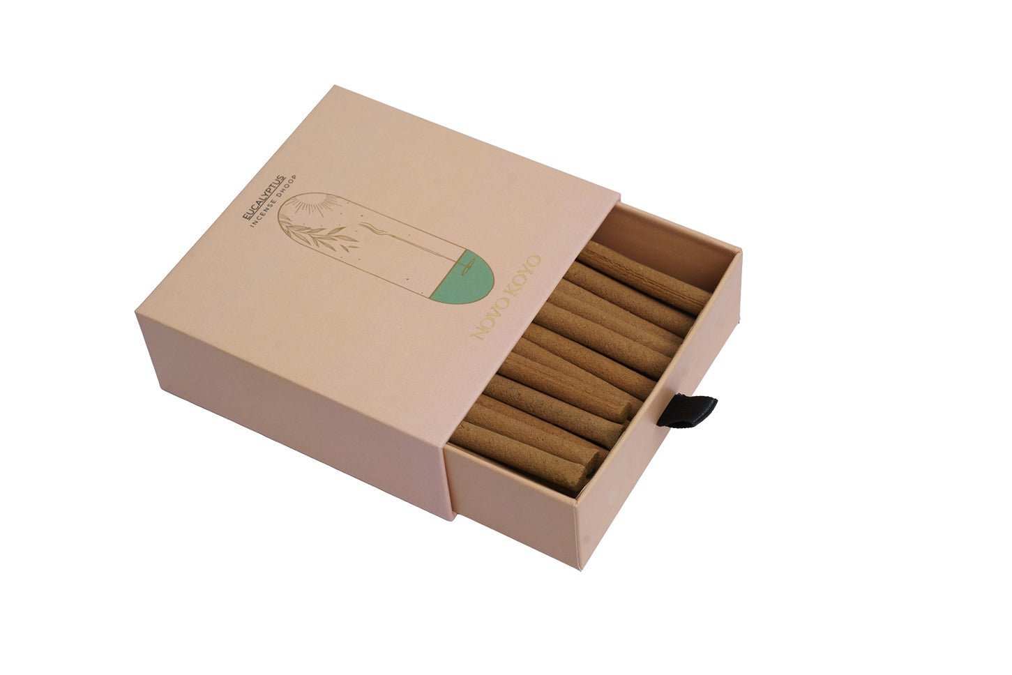Eucalyptus Dhoop Sticks | 50 Fragrant Sticks with Reusable Holder – Home Decor on Brown Living™. SKU: EUID012. Img 1.