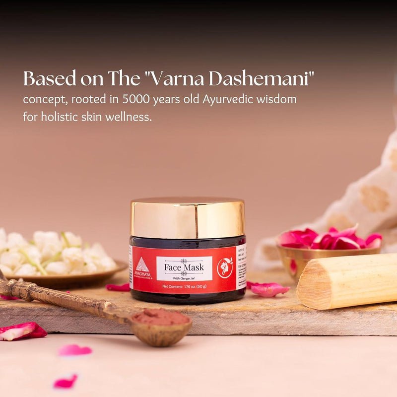Face Masque with Sandalwood for Skin Brightening & Tan Removal – Face Mask on Brown Living™. SKU: 03. Img 3.