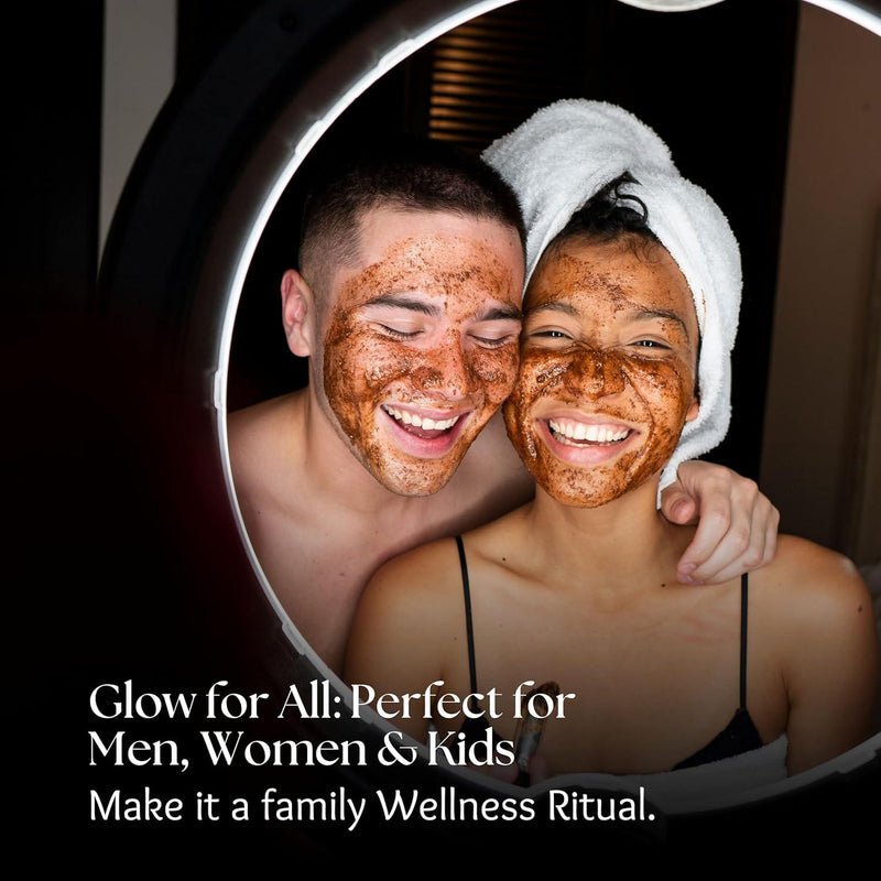 Face Masque with Sandalwood for Skin Brightening & Tan Removal – Face Mask on Brown Living™. SKU: 03. Img 8.