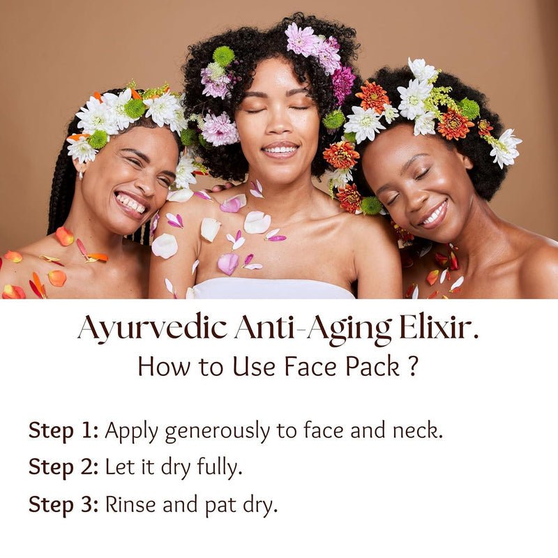Face Masque with Sandalwood for Skin Brightening & Tan Removal – Face Mask on Brown Living™. SKU: 03. Img 5.