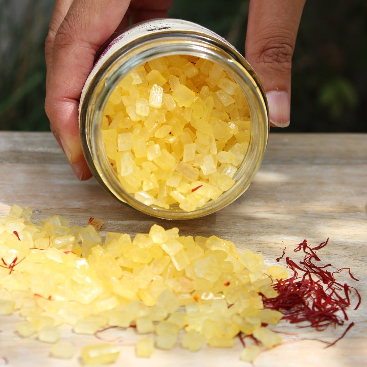 Farm made Saffron Mishri – Health & Energy Drinks on Brown Living™. SKU: Saffr_170gms1000. Img 2.