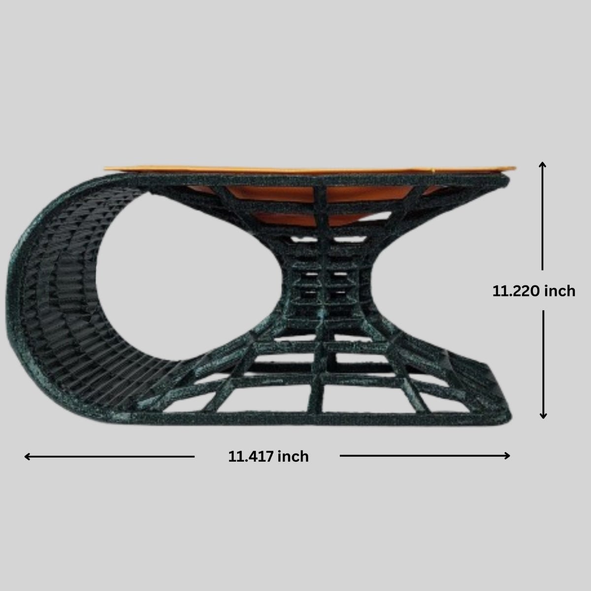 Fathomless Wormhole – Plant - Based Gold & Green Tray – Home Decor on Brown Living™. SKU: FAWOEDPLTNA108. Img 5.